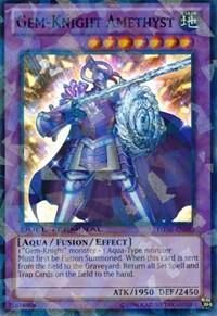 Gem-Knight Amethyst trading card from Duel Terminal 6 Gem-Knight Amethyst - Duel Terminal 6 YuGiOh trading card