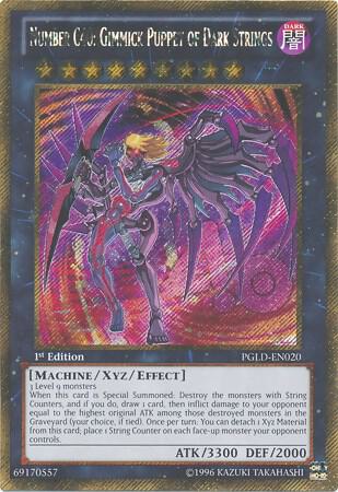 Number C40: Gimmick Puppet of Dark Strings trading card from Premium Gold Number C40: Gimmick Puppet of Dark Strings - Premium Gold YuGiOh trading card