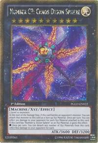 Number C9: Chaos Dyson Sphere - Premium Gold YuGiOh trading card