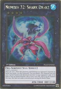 Number 32: Shark Drake - Premium Gold (PGLD) #PGLD-EN044 - Rare YuGiOh Trading Card