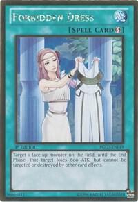 Forbidden Dress trading card from Premium Gold Forbidden Dress - Premium Gold YuGiOh trading card