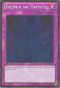 Torrential Tribute - Premium Gold YuGiOh trading card