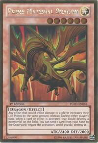 Prime Material Dragon - Premium Gold (PGLD) #PGLD-EN065 - Rare YuGiOh Trading Card