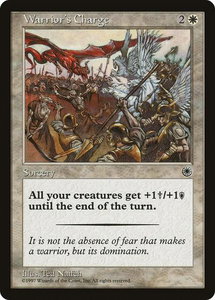 Warrior's Charge (Flavor Text) - Portal (POR) #38 - Common Magic: The Gathering Trading Card
