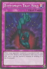 Bottomless Trap Hole - Premium Gold YuGiOh trading card