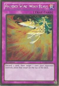 Phoenix Wing Wind Blast - Premium Gold YuGiOh trading card