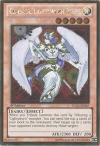 Celestia, Lightsworn Angel - Premium Gold YuGiOh trading card