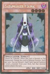 Summoner Monk trading card from Premium Gold Summoner Monk - Premium Gold YuGiOh trading card