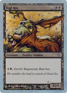 Bad Ass (Alternate Foil) - Unhinged (UNH) #49★ - Common Magic: The Gathering Trading Card