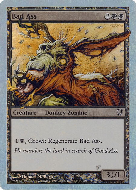 Bad Ass (Alternate Foil) - Unhinged Magic: The Gathering trading card