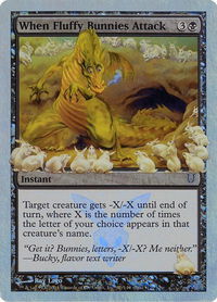 When Fluffy Bunnies Attack (Alternate Foil) - Unhinged (UNH) #67★ - Common Magic: The Gathering Trading Card