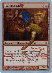 Frazzled Editor (Alternate Foil) - Unhinged (UNH) #77★ - Common Magic: The Gathering Trading Card