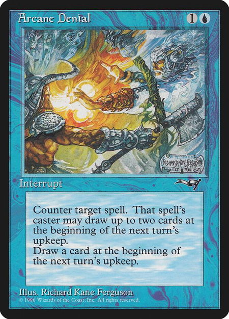 Arcane Denial (Axe) - Alliances Magic: The Gathering trading card