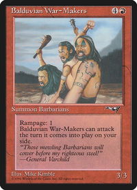 Balduvian War-Makers (Gen. Varchild Flavor) - Alliances (ALL) #66a - Common Magic: The Gathering Trading Card