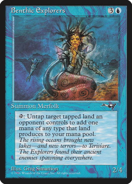 Benthic Explorers (On the Rocks) - Alliances Magic: The Gathering trading card