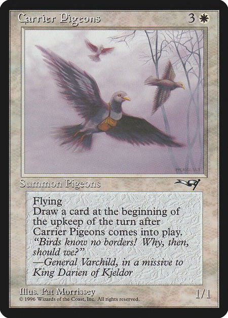 Carrier Pigeons - Alliances Magic: The Gathering trading card