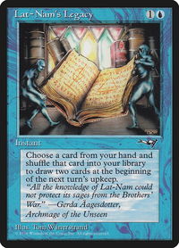 Lat-Nam's Legacy (Book) - Alliances (ALL) #30b - Common Magic: The Gathering Trading Card
