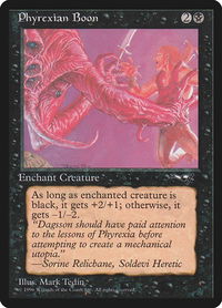 Phyrexian Boon (Man Held Aloft) - Alliances (ALL) #58b - Common Magic: The Gathering Trading Card