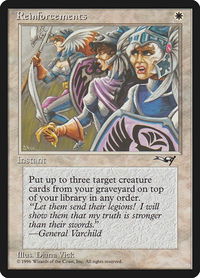 Reinforcements (Line-up) - Alliances (ALL) #12b - Common Magic: The Gathering Trading Card