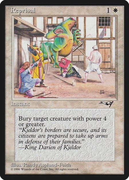 Reprisal (Green Monster) - Alliances Magic: The Gathering trading card