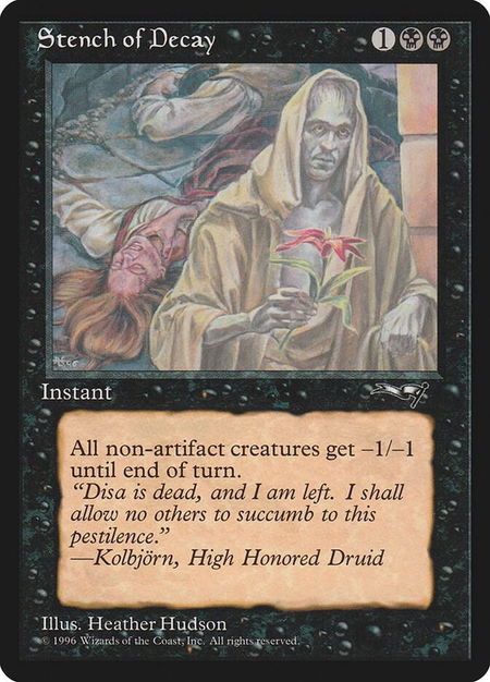Stench of Decay (Red Flower) - Alliances Magic: The Gathering trading card