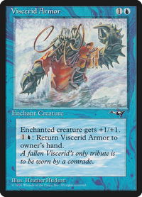 Viscerid Armor (Crashing Wave) - Alliances (ALL) #41a - Common Magic: The Gathering Trading Card