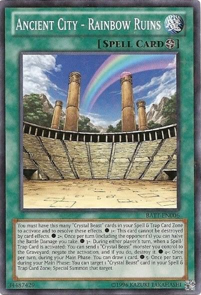 Ancient City - Rainbow Ruins (Starfoil) - Battle Pack Tournament Prize Cards YuGiOh trading card