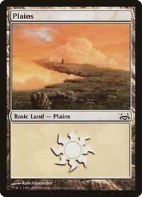 Plains (28) - Duel Decks: Divine vs. Demonic (DDC) #28 - Land Magic: The Gathering Trading Card