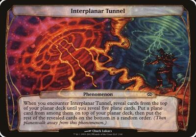 Interplanar Tunnel (Planechase 2012) - Oversize Cards (OVER) #2 - Special Magic: The Gathering Trading Card