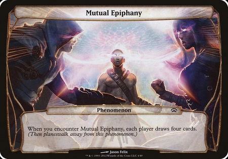 Mutual Epiphany (Planechase 2012) - Oversize Cards Magic: The Gathering trading card