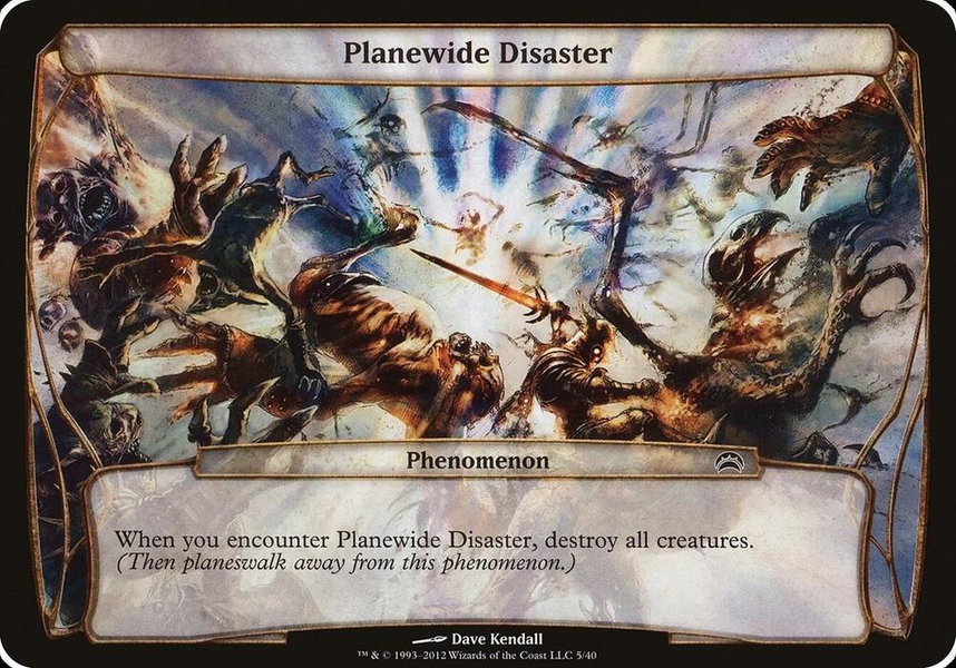 Planewide Disaster (Planechase 2012) - Oversize Cards Magic: The Gathering trading card