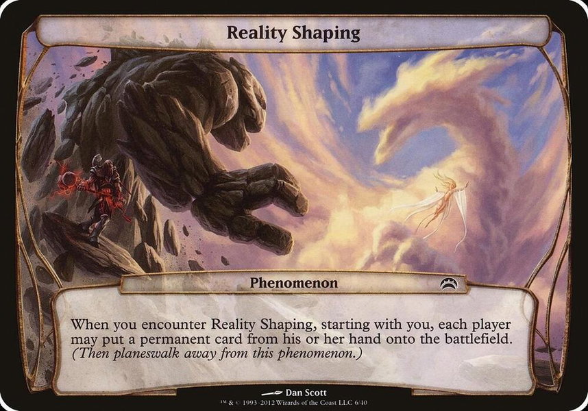 Reality Shaping (Planechase 2012) - Oversize Cards Magic: The Gathering trading card