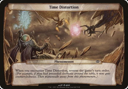 Time Distortion (Planechase 2012) - Oversize Cards Magic: The Gathering trading card