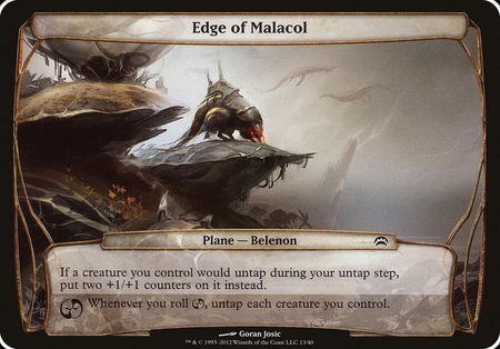 Edge of Malacol (Planechase 2012) - Oversize Cards Magic: The Gathering trading card