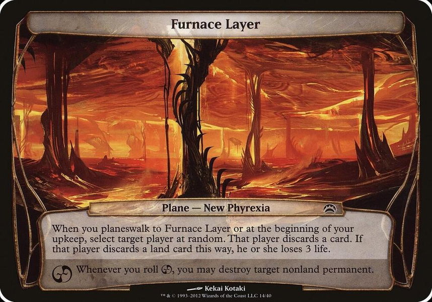 Furnace Layer (Planechase 2012) - Oversize Cards Magic: The Gathering trading card