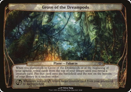 Grove of the Dreampods (Planechase 2012) - Oversize Cards Magic: The Gathering trading card
