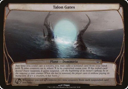 Talon Gates (Planechase 2012) - Oversize Cards Magic: The Gathering trading card