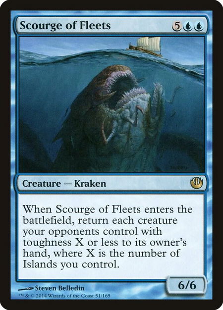 Scourge of Fleets - Journey Into Nyx Magic: The Gathering trading card