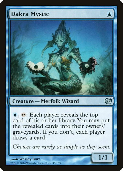 Dakra Mystic - Journey Into Nyx Magic: The Gathering trading card