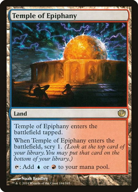 Temple of Epiphany - Journey Into Nyx Magic: The Gathering trading card