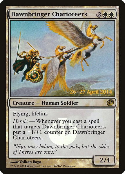 Dawnbringer Charioteers trading card from Prerelease Cards Dawnbringer Charioteers - Prerelease Cards Magic: The Gathering trading card