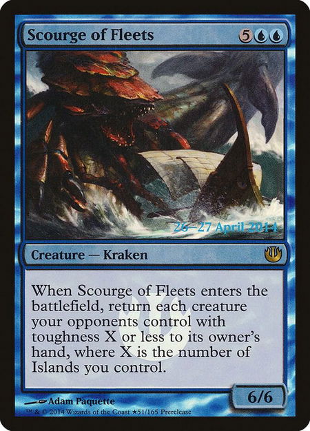 Scourge of Fleets - Prerelease Cards Magic: The Gathering trading card