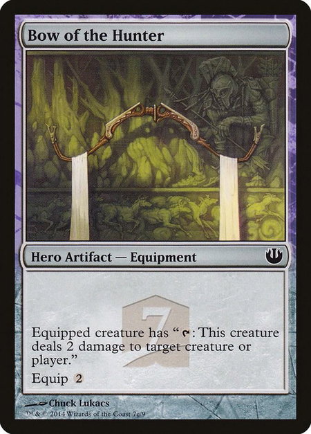 Bow of the Hunter trading card from Hero's Path Promos Bow of the Hunter - Hero's Path Promos Magic: The Gathering trading card
