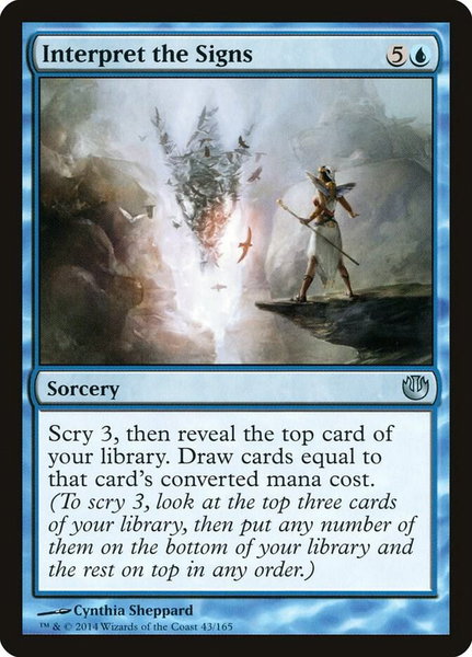 Interpret the Signs trading card from Journey Into Nyx Interpret the Signs - Journey Into Nyx Magic: The Gathering trading card