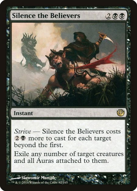 Silence the Believers - Journey Into Nyx Magic: The Gathering trading card
