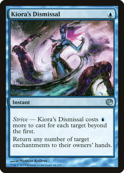 Kiora's Dismissal trading card from Journey Into Nyx Kiora's Dismissal - Journey Into Nyx Magic: The Gathering trading card