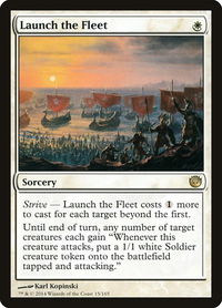 Launch the Fleet - Journey Into Nyx (JOU) #15 - Rare Magic: The Gathering Trading Card