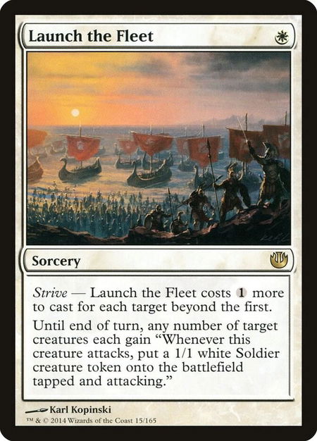 Launch the Fleet - Journey Into Nyx Magic: The Gathering trading card