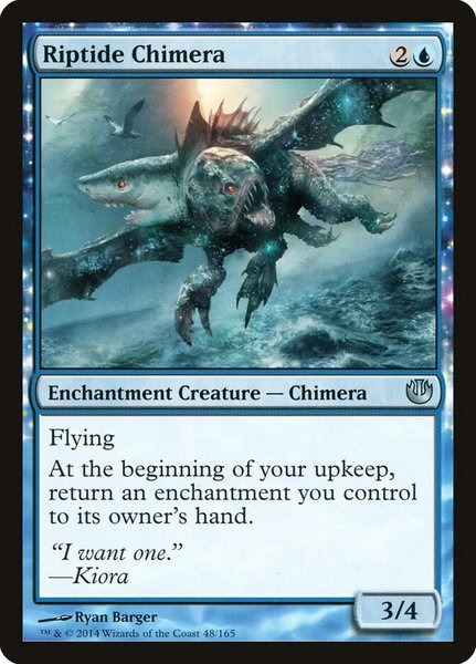 Riptide Chimera trading card from Journey Into Nyx Riptide Chimera - Journey Into Nyx Magic: The Gathering trading card
