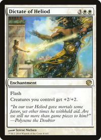Dictate of Heliod - Journey Into Nyx (JOU) #8 - Rare Magic: The Gathering Trading Card